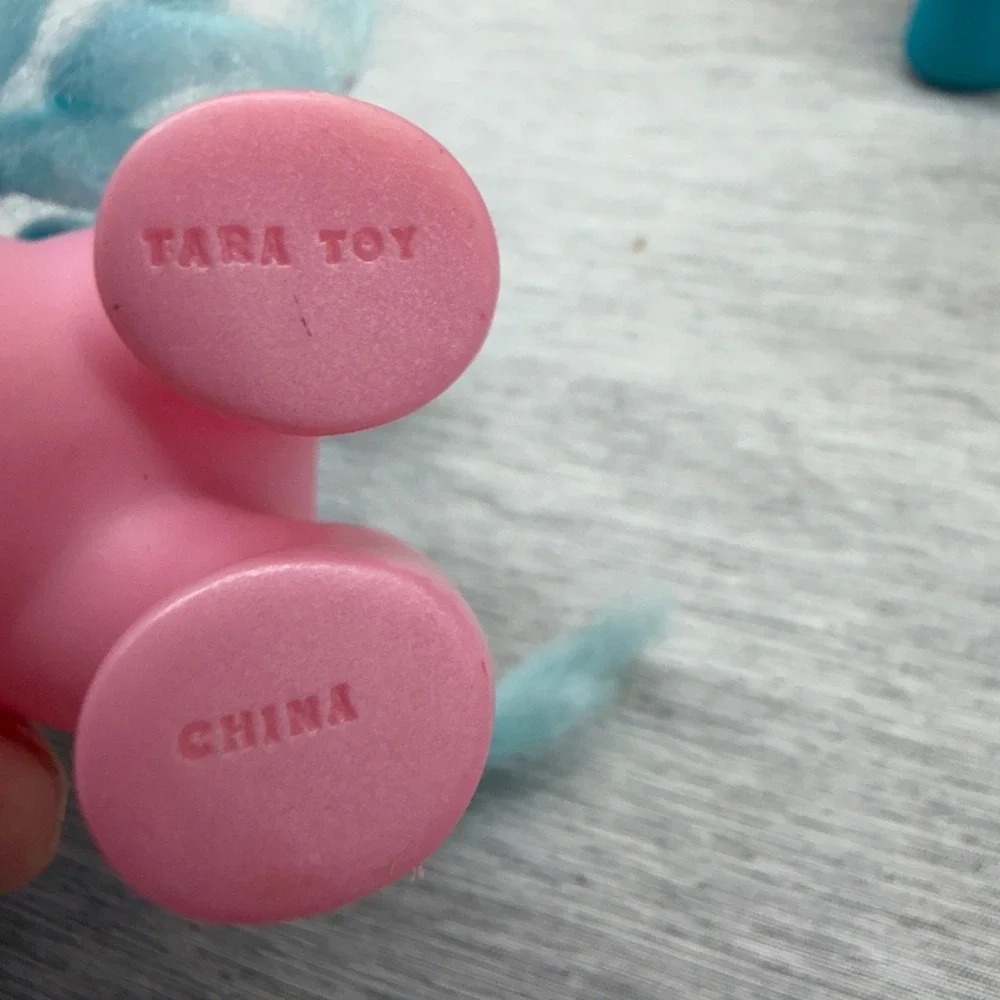 Tara Toy Pony Figure Lot of 3 Vintage Style Pink Teal Red Heart Sun Wings 1981